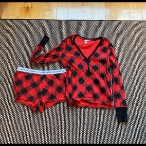 Victoria’s Secret Plaid Pj’s Medium